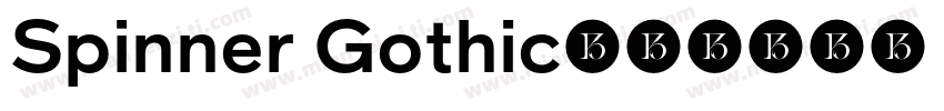 Spinner Gothic字体转换